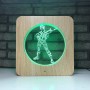 Lampe en bois - Soldat