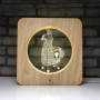 Lampe en bois - Lama