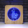 Lampe en bois - Lama