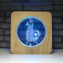 Lampe en bois - Lama