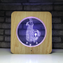 Lampe en bois - Lama