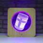 Lampe en bois - Gourde du brave