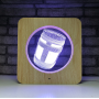 Lampe en bois - Gourde du brave