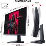 KOORUI Ecran Pc Gamer 27 Pouces