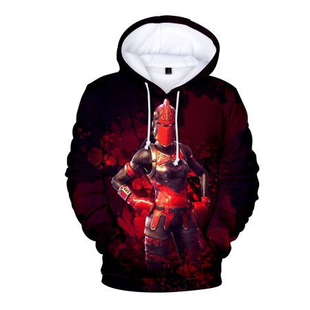 Sweat à Capuche Chevaleresse Rouge