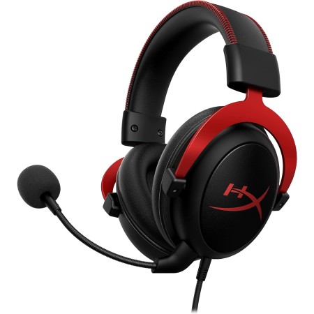 HyperX Cloud II – Casque Gaming avec Micro pour PC/PS4/Mac, Rouge