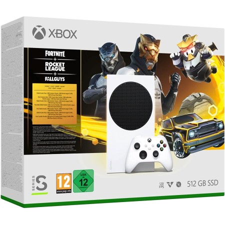 Xbox Series S | Pack Chasseur doré : Fortnite, Rocket League & Fall Guys (contenus digitaux)